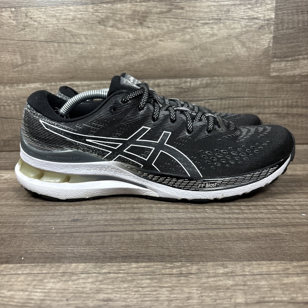 Asics Gel-Kayano 28 Black Gray Womens US Size 9 Narrow 1012B048 Running Shoes